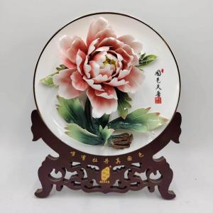 11寸精品單花(骨瓷金邊風(fēng)動釉下彩)